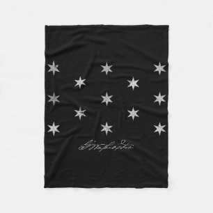George Washington Headquarter Flag Independence Da Fleece Blanket