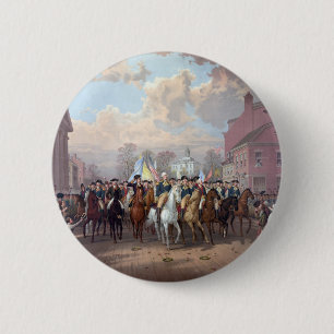 George Washington in New York button