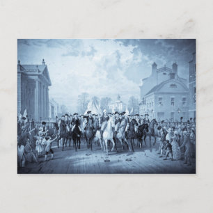 George Washington in New York postcards