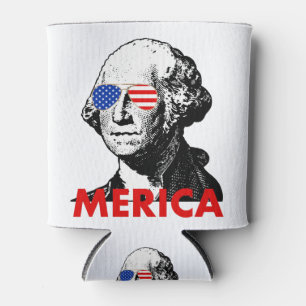 george washington merica can cooler