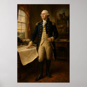 George Washington Oil Portrait Painting Poster