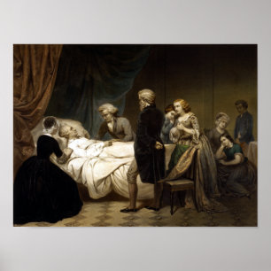 George Washington On His Deathbed Poster