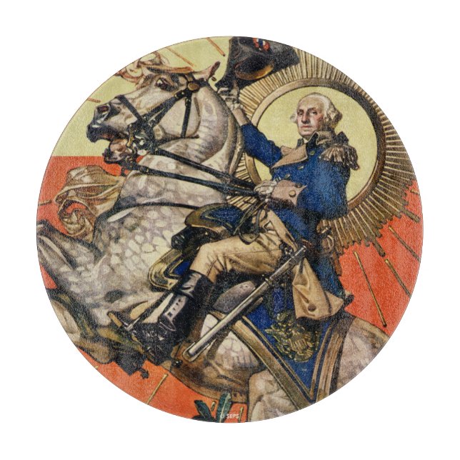 George Washington on Horseback Cutting Board (Front)
