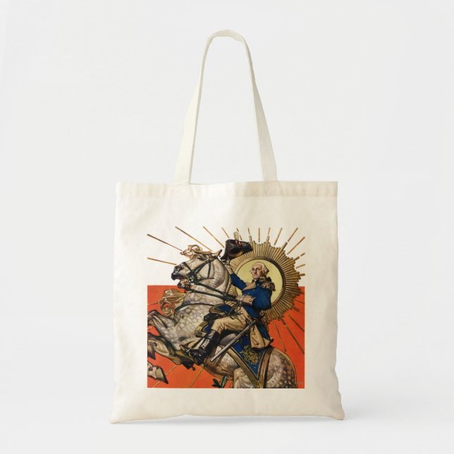 George Washington on Horseback Tote Bag (Front)