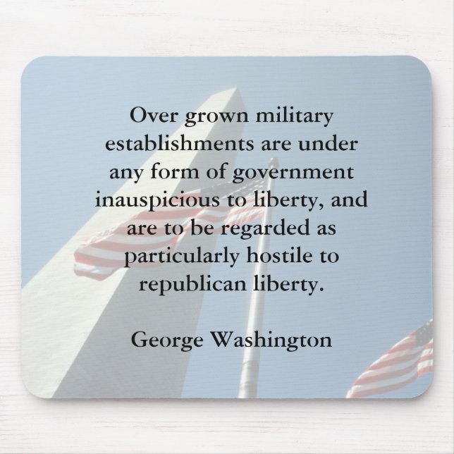 George Washington on the Military Mousepad (Front)