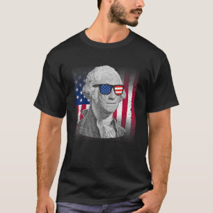 George Washington Patriotic American Flag 4th of J T-Shirt