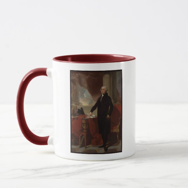 George Washington Portrait By Gilbert Stuart Mug (Left)