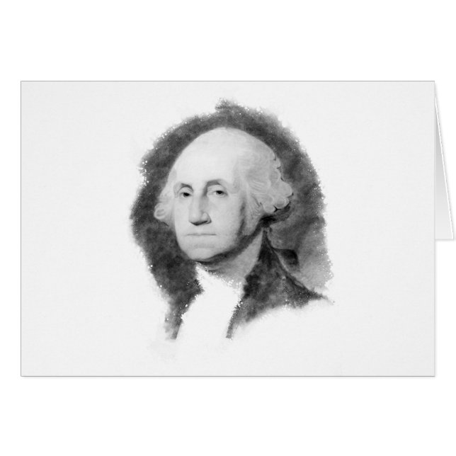 George Washington Portrait cards (Front Horizontal)