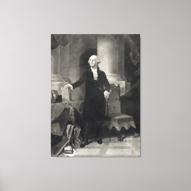 "George Washington Portrait" imprimé de toile enve (Recto)
