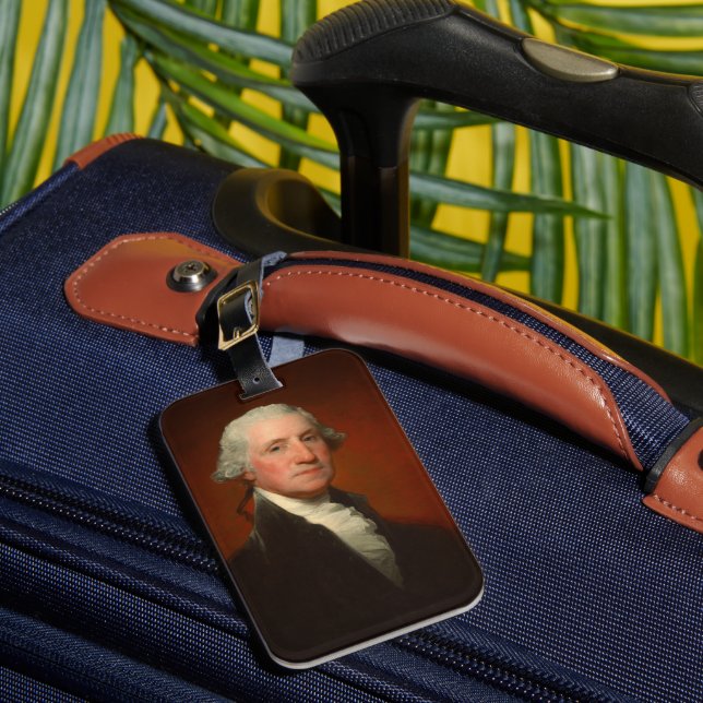 George Washington Portrait Luggage Tag (Front Insitu 1)