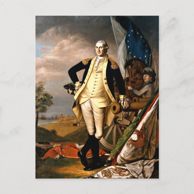 George Washington, portrait of the first president Postcard (Front)