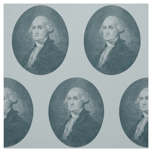 George Washington Portrait Oval Fabric (Swatch)