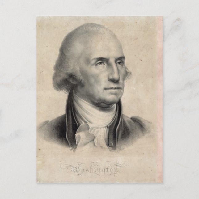 George Washington Portrait postcard (Front)