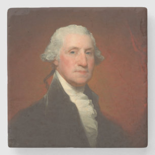 George Washington Portrait Stone Coaster