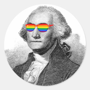 George Washington Pride Classic Round Sticker