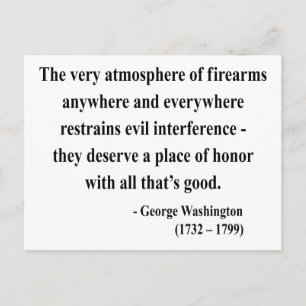 George Washington Quote 7a Postcard