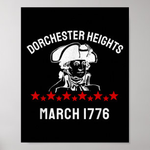 George Washington Revolutionary War Dorchester Hei Poster