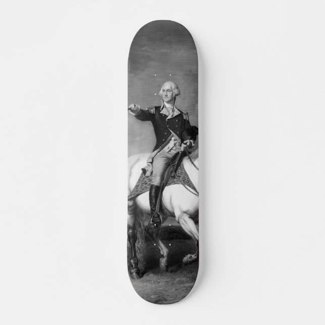 George Washington Salute skateboard (Front)
