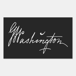 George Washington signature autograph president un Sticker