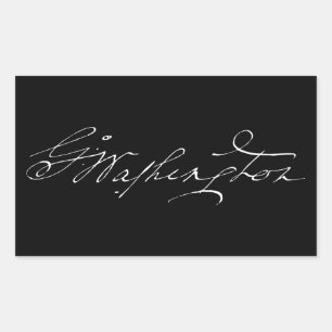 George Washington signature autograph president un Sticker