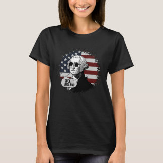 George Washington Suck It England 4th July T-Shirt