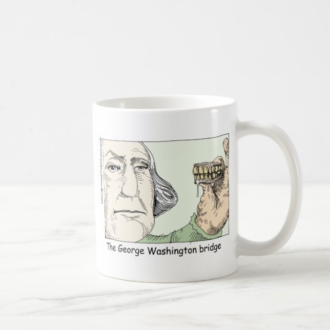 George Washington Teeth Funny Gifts & Collectibles Coffee Mug (Right)