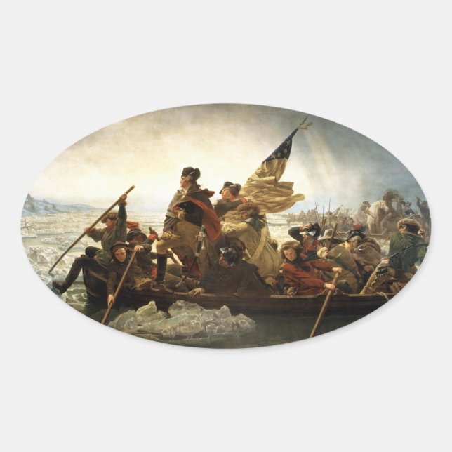 George Washington Traversant le Sticker du Delawar (Devant)