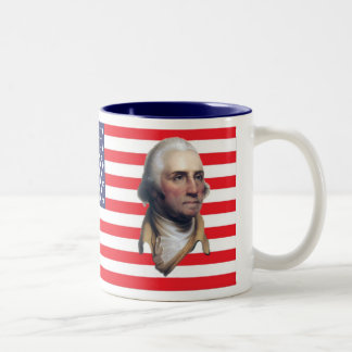 George Washington US Flag Mugs
