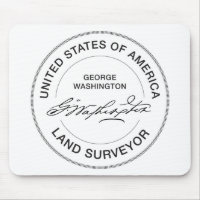 George Washington USA Land Surveyor Seal