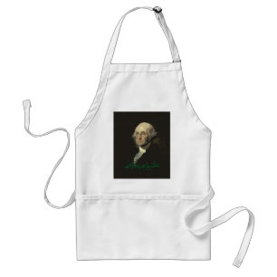 George Washington with autograph Standard Apron