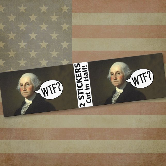 George Washington WTF - 2 stickers (Creator Uploaded)