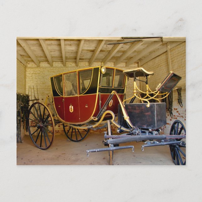 George Washington's carriage Postcard (Front)