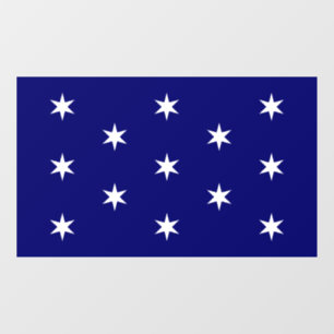George Washington's Commander in Chief Flag Window Cling