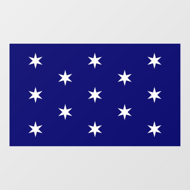 George Washington's Commander in Chief Flag Window Cling (Sheet)