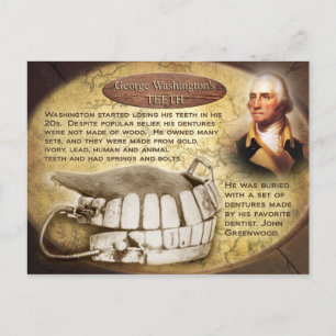 George Washington's Teeth (Dentures) Postcard