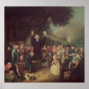 George Whitefield preaching Poster