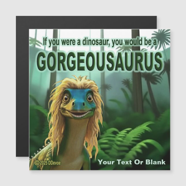 Georgeousaurus Blonde Dinosaur (Front/Back)
