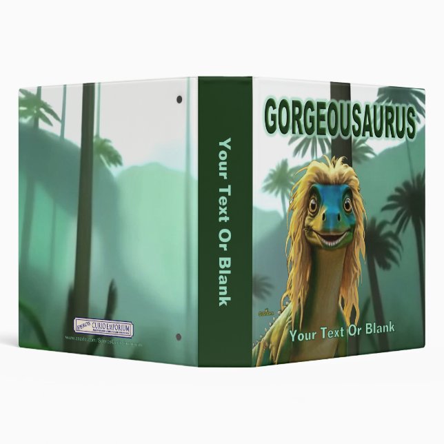 Georgeousaurus Blonde Dinosaur Binder (Background)