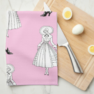 Georges Barbier 1920s Fashion Illustration Kitchen Towel