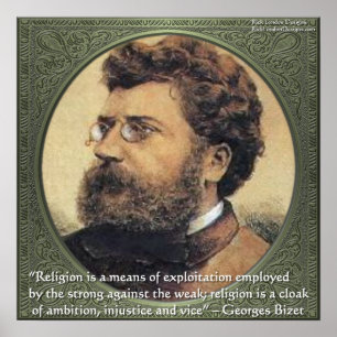 Georges Bidet Citation de religion Poster