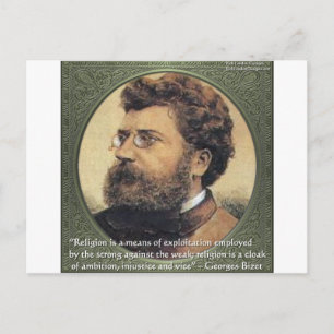 Georges Bizet Religion Shame Quote Gifts & Cards