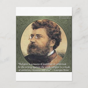Georges Bizet Religion Shame Quote Gifts & Cards