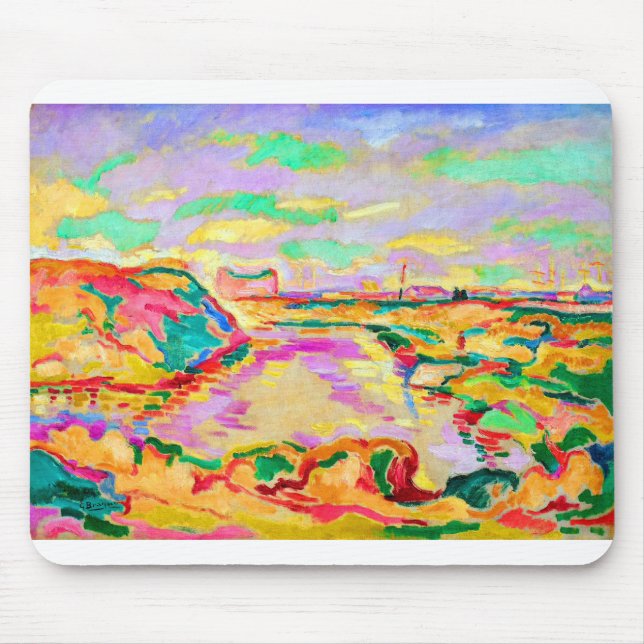 Georges Braque Landscape Near Antwerp Mouse Pad (Front)