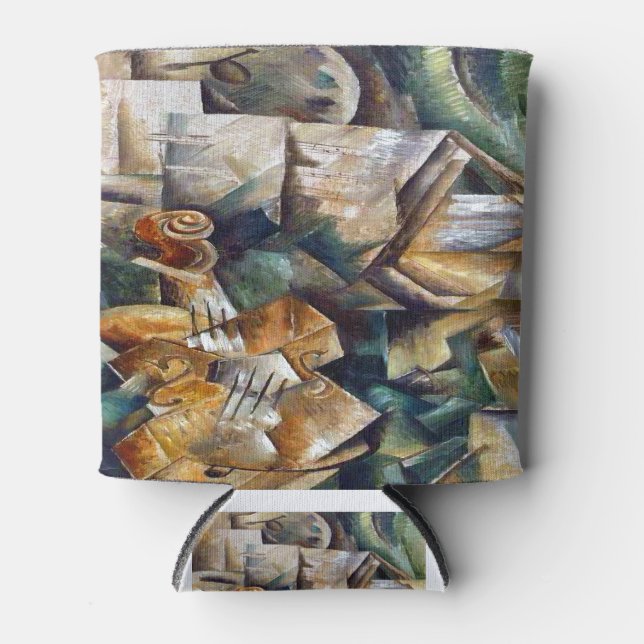 Georges Braque Violin and Palette Can Cooler (Front)