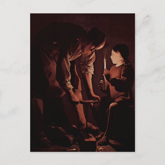 Georges de La Tour Art Postcard (Front)