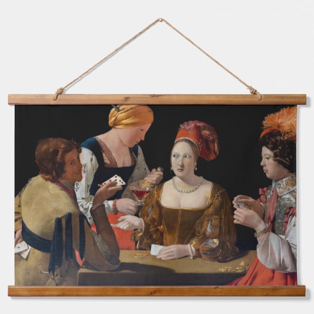 Georges de la Tour - Cheat with Ace of Diamonds Hanging Tapestry (Front)