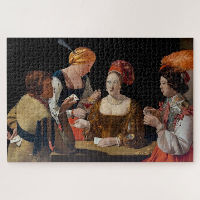Georges de la Tour - Cheat with Ace of Diamonds Jigsaw Puzzle (Horizontal)