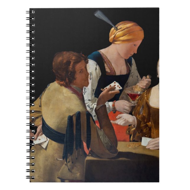 Georges de la Tour - Cheat with Ace of Diamonds Notebook (Front)