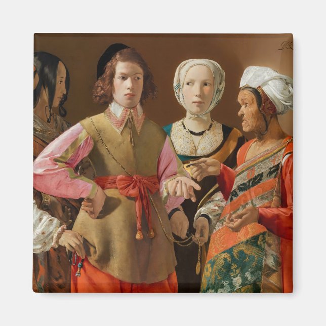 Georges de la Tour - The Fortune Teller Magnet (Front)
