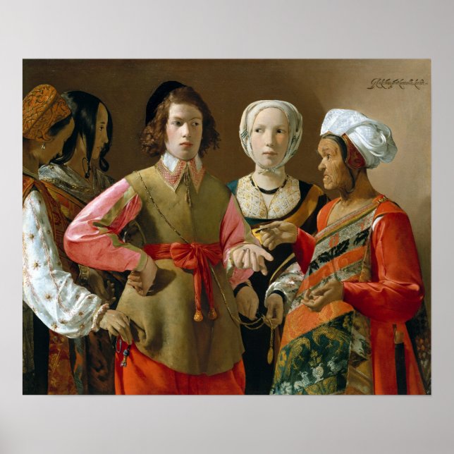 Georges de La Tour The Fortune-Teller Poster (Front)